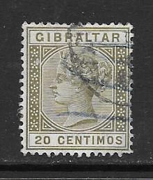 Gibraltar  Scott #31 Used revenue cancel  Scott CV $100.00