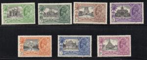 India Sc 142-8 1935 Silver Jubilee G V stamp set mint