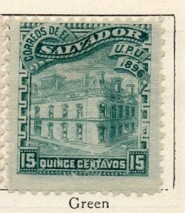 Salvador 1896 Early Issue Fine Mint Hinged 15c. 126252