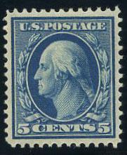 US Scott #335 Mint XF, Hinged