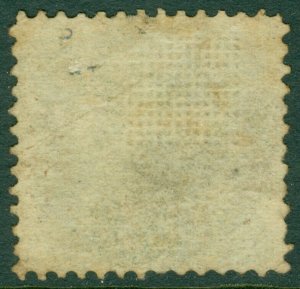 EDW1949SELL : USA 1869 Scott #117 Extra Fine, Used. Grid cancel. Sound. Cat $125