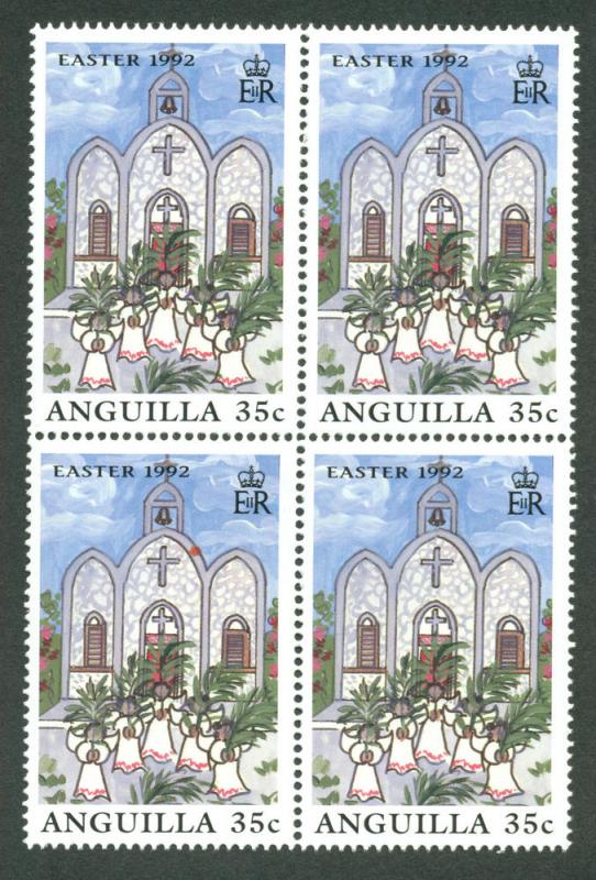 ANGUILLA SC# 844 F-VF MNH 1992 Block of 4