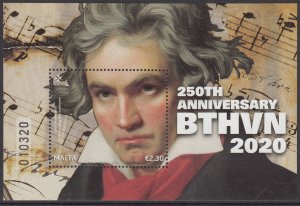 MALTA 2020 BEETHOVEN 250TH ANNIVERSARY MUSIC COMPOSER [#2010]