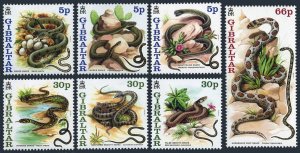 Gibraltar 864-870,870a,MNH. Year of the Snake 2001.Grass,Ladder,Montpelier,Whip,