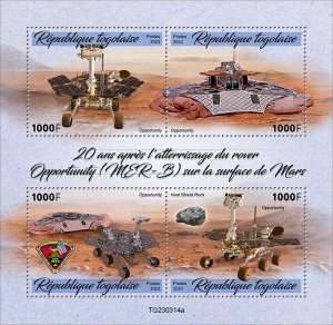 2024 05 - TOGO - MER B ON MARS 20TH   4V   complet set    MNH **