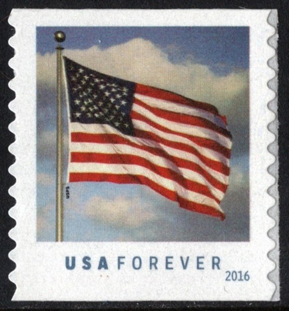 SC#5052 (Forever) U.S. Flag Single (2016) SA