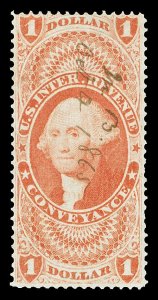 Scott R66c $1.00 Conveyance Used Fine Cat $27.50