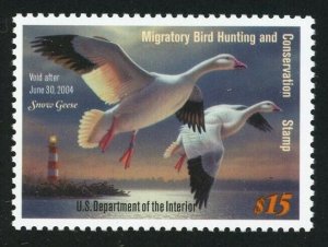 RW 70 Snow Geese Federal Duck Stamp 15.00 MNH Single 