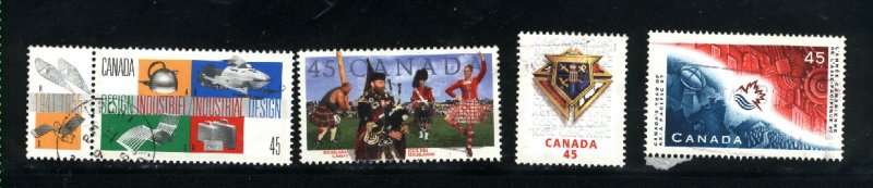 Canada #1655-58   -1   used VF 1997  PD