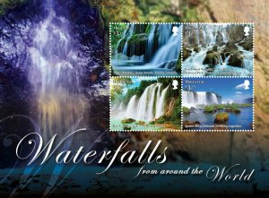 Montserrat - 2016 Waterfalls From Around the World - Sheet of 4 Stamps - MNH