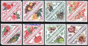 Cameroon 1963, Flowers 16v, MNH