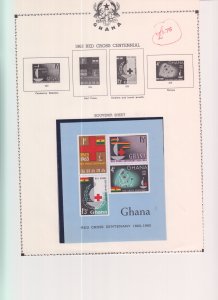 Ghana 142a sheet, MNH. Michel Bl.8. Red Cross Centenary,