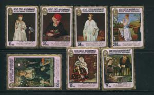 Aden Quaiti Michel 131-7 Manet Paintings MNH