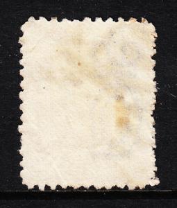 QUEENSLAND — SCOTT 61 (SG 145) — 1/- VICTORIA PALE LILAC — USED — SCV $15.00