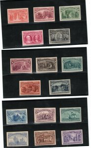 USA #230P4 - #245P4 Extra Fine Gem Plate Proof Set - Large Margins & Rich Colors