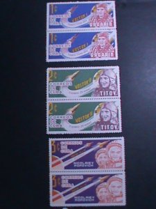 ​CUBA -1963-SC#775-7 SOVIET SPACES FLIGHTS- PAIR MNH-OG-VF-60 YEARS OLD-RARE