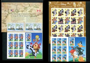 9 US Mint Sheets / Booklet  Collection or Postage - Below Face