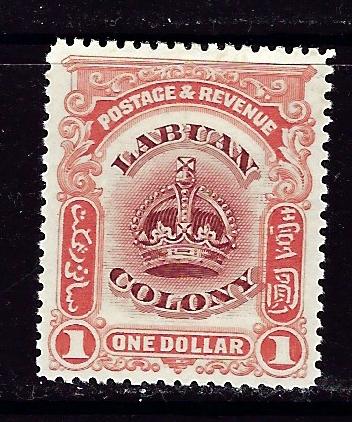 Labuan 109 Hinged 1902 issue