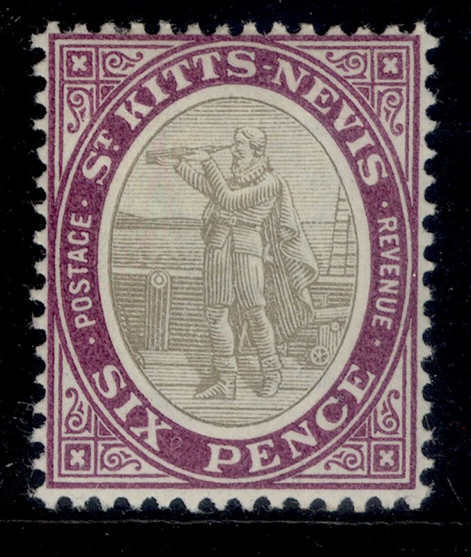 GRENADA EDVII SG6, 6d grey-black and bright purple, M MINT.