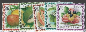 Montserrat Scott 984-988 MNH Complete Set