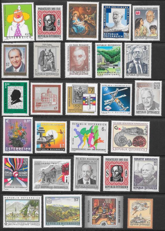 AUSTRIA (241) almost all Mint Never Hinged Stamps Tons of Cat Value!!