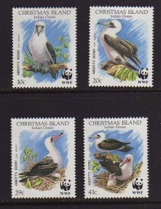 Christmas Island 1990 Sc 270-273 WWF set MNH