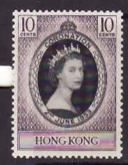 Gibraltar-Sc#131- id13-unused VLH QEII Coronation set-1953-any rainbow colouring