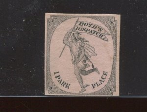 20L42 BOYD'S CITY DISPATCH Laid Paper Unused Stamp (Bx 3990)