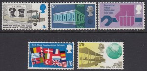 Great Britain 584-8 Anniversaries mnh