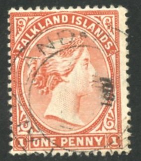 Falkland Islands Scott 11 - UF-VFH - SCV $85.00