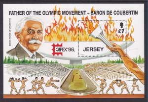 Jersey 760 Olympics Souvenir Sheet MNH VF