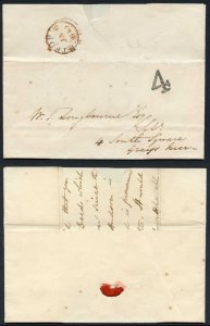 Hertford Handstruck 4 on 4th January 1840 Cover RARE