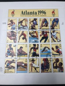 US FDC 3068 Atlanta '96 Summer Olympic Souvenir Sheet 1996 First Day Of Issued