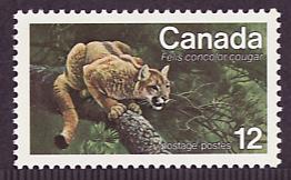 Canada #732 Eastern Cougar MNH single