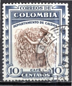 Colombia; 1956: Sc. # 652: Used Single Stamp