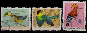 Vietnam,#436,437,440,1966,FU,Heavy hinge mark on back,CV$0.75