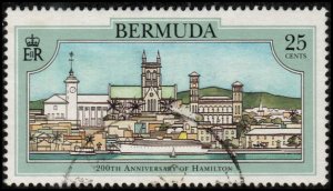 Bermuda 656 - Used - 25c Hamilton, 200 Years (1993) (cv $0.85)