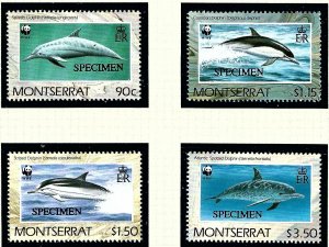 Montserrat 753-56 MNH 1991 Overprinted SPECIMEN  #2   (KA)