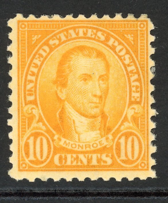 US 642 MH 1927 10c orange