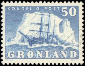 Greenland #35, Incomplete Set, Key Value, 1950-1960, Ships, Used