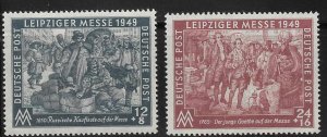 Germany - Soviet Zone Leipzig Fall Fair - Mi240-241  - VF - (NH)