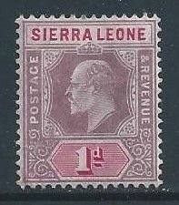 Sierra Leone #78 MH 1p King Edward VII Wmk. 3