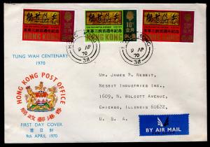 Hong Kong 257-258 Hospital Typed FDC 