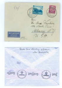 Germany 427/497 1940 Judaica/Werther Germany to Albany, NY with nazi required return address of Sara for jewish identification