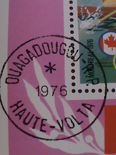 ​UPPER VOLAT-1976-OLYMPIC GAMES MONTREAL'76 CANADA CTO S/S SHEET VERY FINE