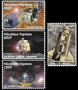 Togo 2006 - Space History 4V - Sheet Of 4 Stamps - MNH