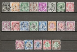 MALAYA/PERAK 1950/56 SG 128/48 USED Cat £70