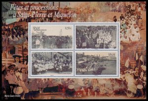 ST. PIERRE & MIQUELON Sc. 918 Festivals & Parades 2010 MNH souvenir sheet