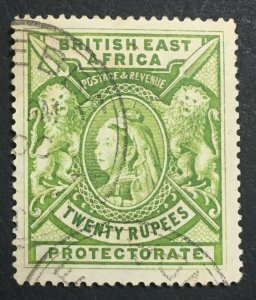 MOMEN: EAST AFRICA SG #98 1897-1903 USED **SIGNED** LOT #61457