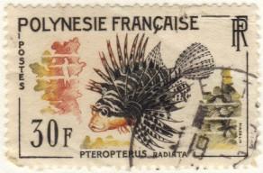 French Polynesia #201 used MD fish